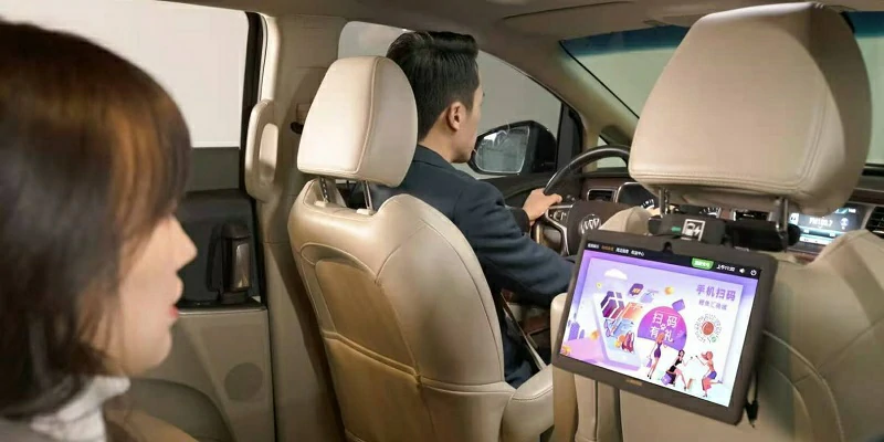 iTaxi9610网约车后挂广告智能终端 iTaxi9610网约车后挂广告智能终端